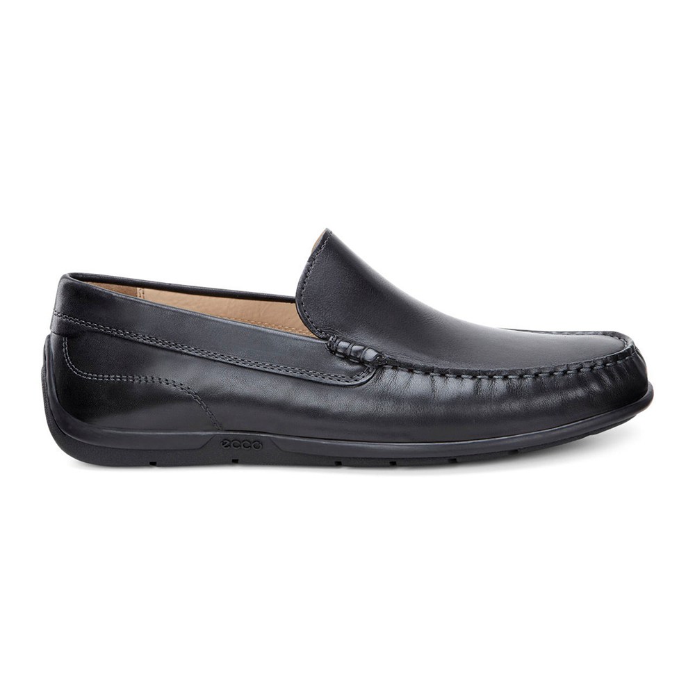 ECCO Mens Moccasins Black - Classic Moc 2.0 - SQC-915274